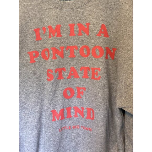 Little Big Town Gray Pullover Sweatshirt Women's XXL Pontoon State of Mind - Picture 4 of 6